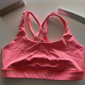 peach lululemon sports bra